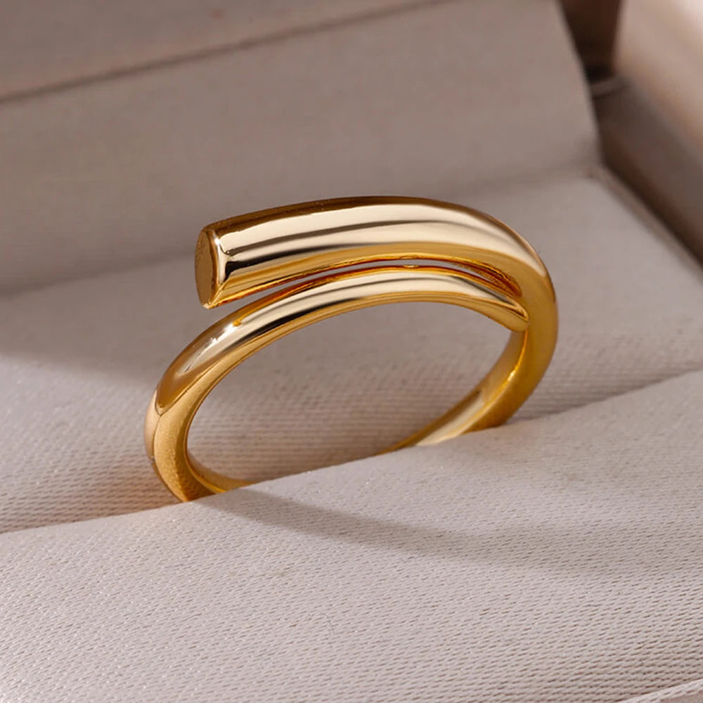  Hollow Wide Open Ring Female  