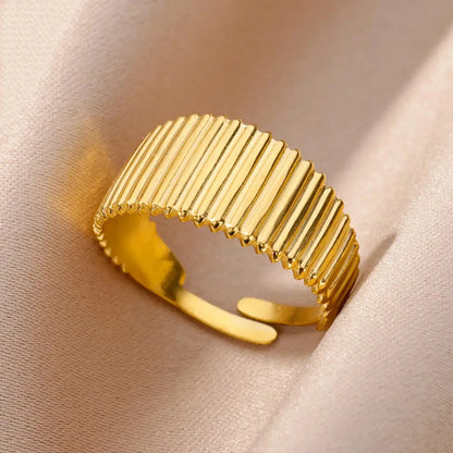  Hollow Wide Open Ring Female  