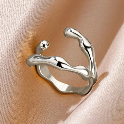  Hollow Wide Open Ring Female  