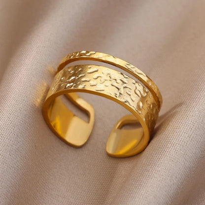  Hollow Wide Open Ring Female  