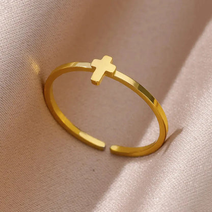  Hollow Wide Open Ring Female  