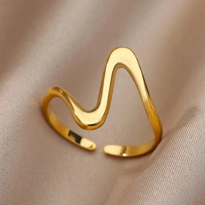  Hollow Wide Open Ring Female  